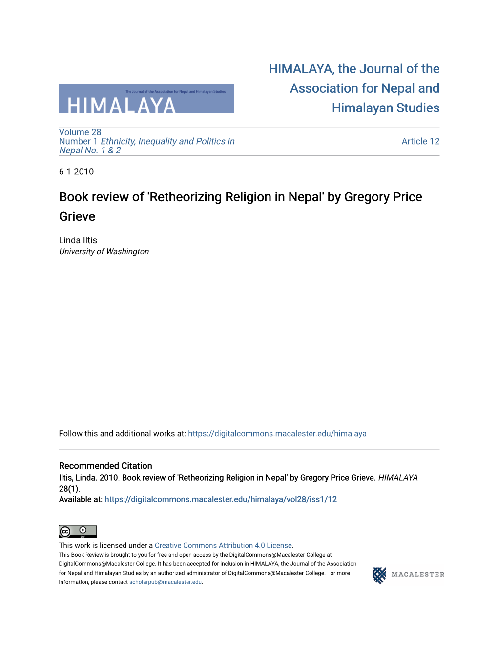 Retheorizing Religion in Nepal' by Gregory Price Grieve
