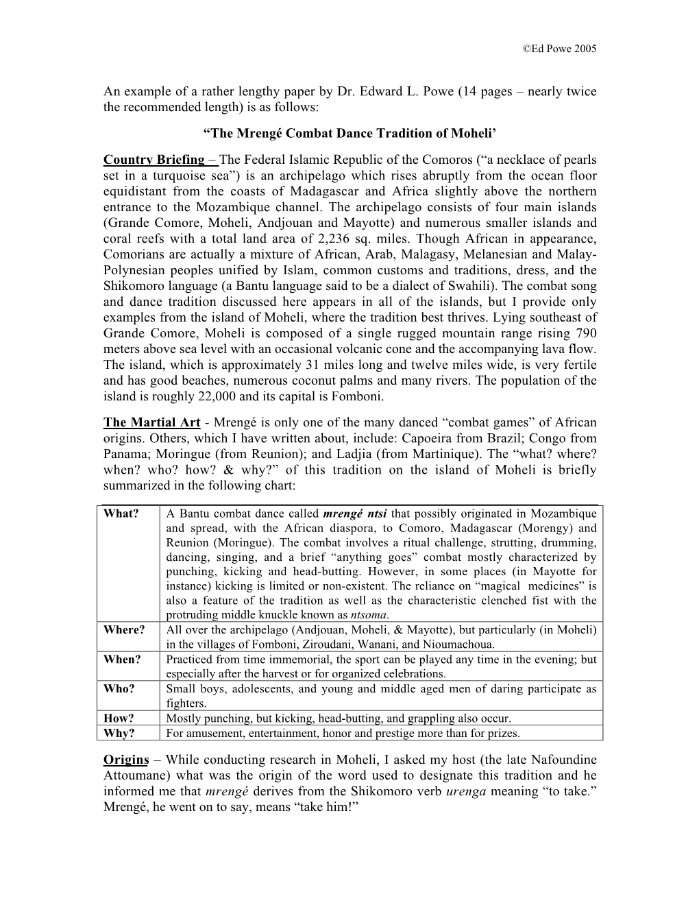 An Example of a Rather Lengthy Paper by Dr. Edward L