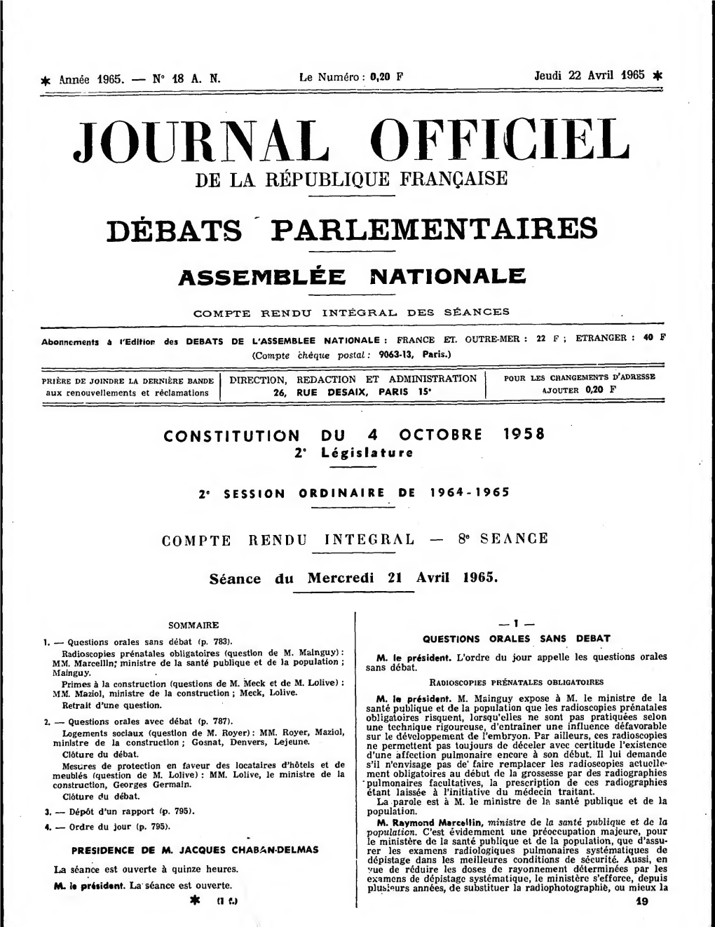 Journal Ofticiel De La République Française