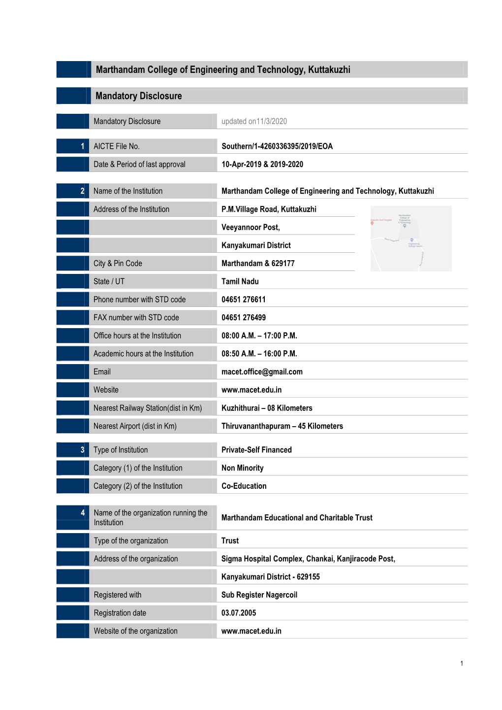 Mandatory Disclosure