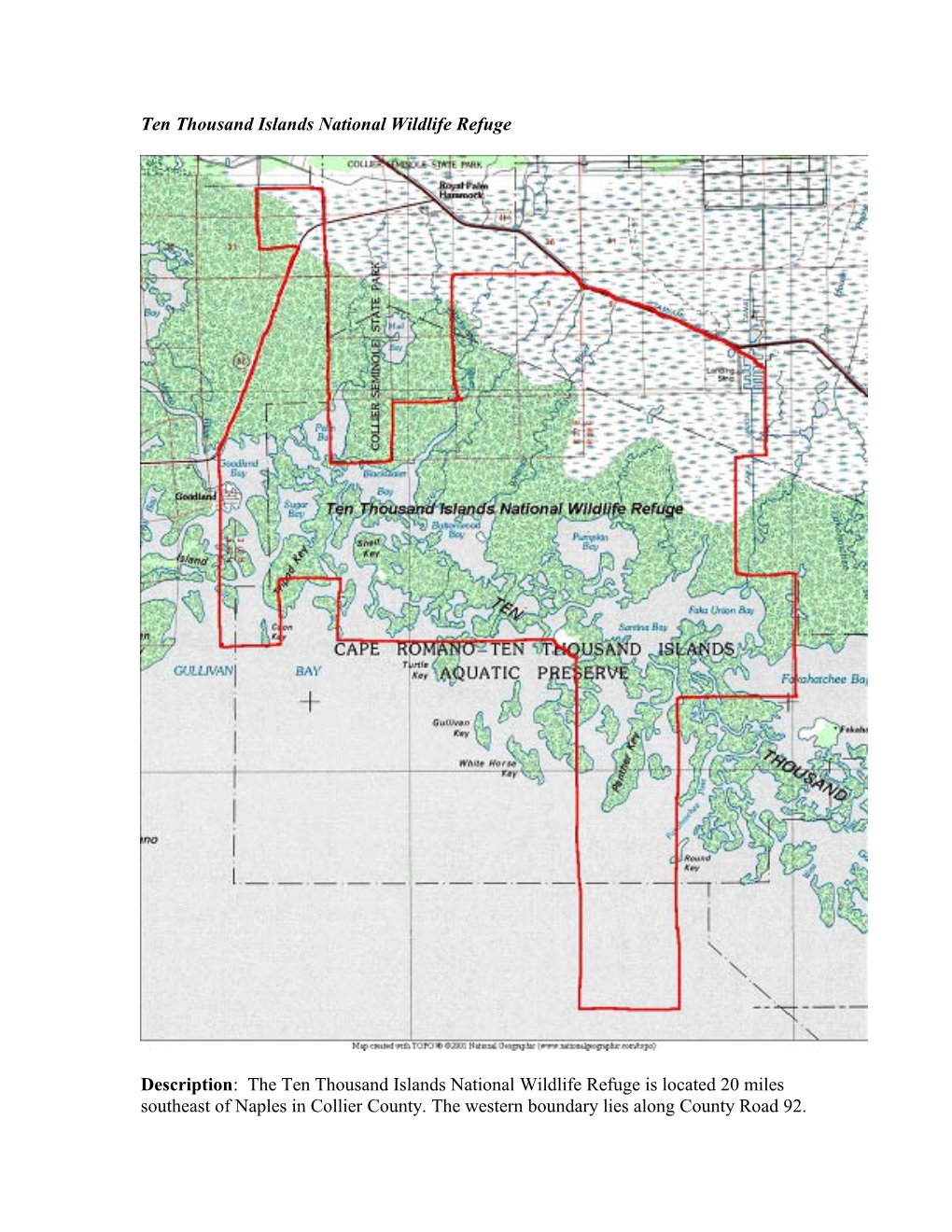 Ten Thousand Islands National Wildlife Refuge