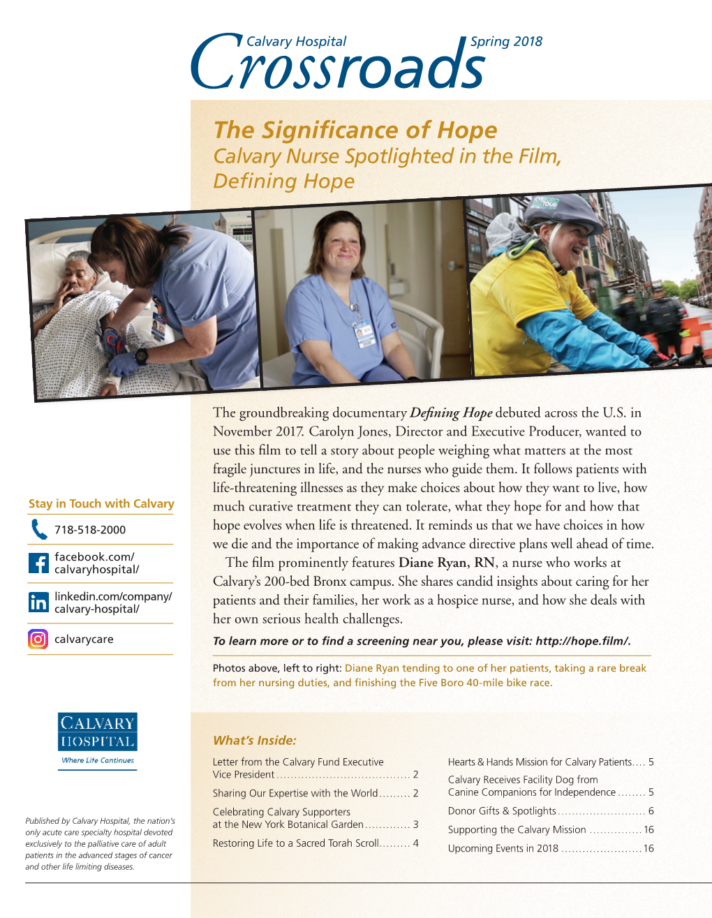 The Significance of Hope Calvary Nurse Spotlighted in the Film, Defining Hope