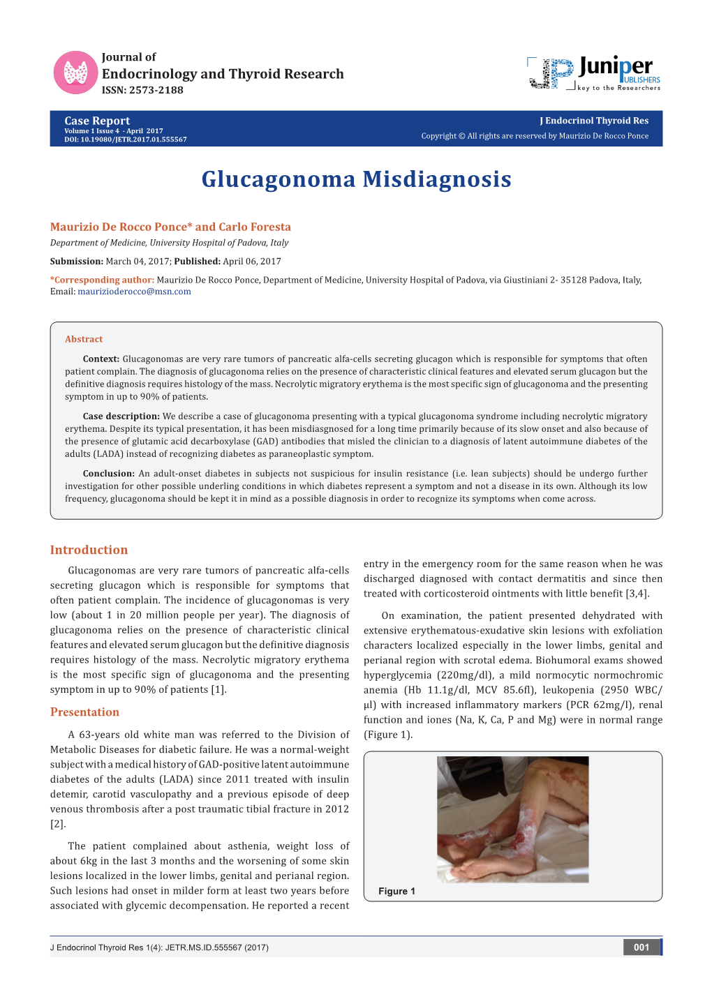 Glucagonoma Misdiagnosis