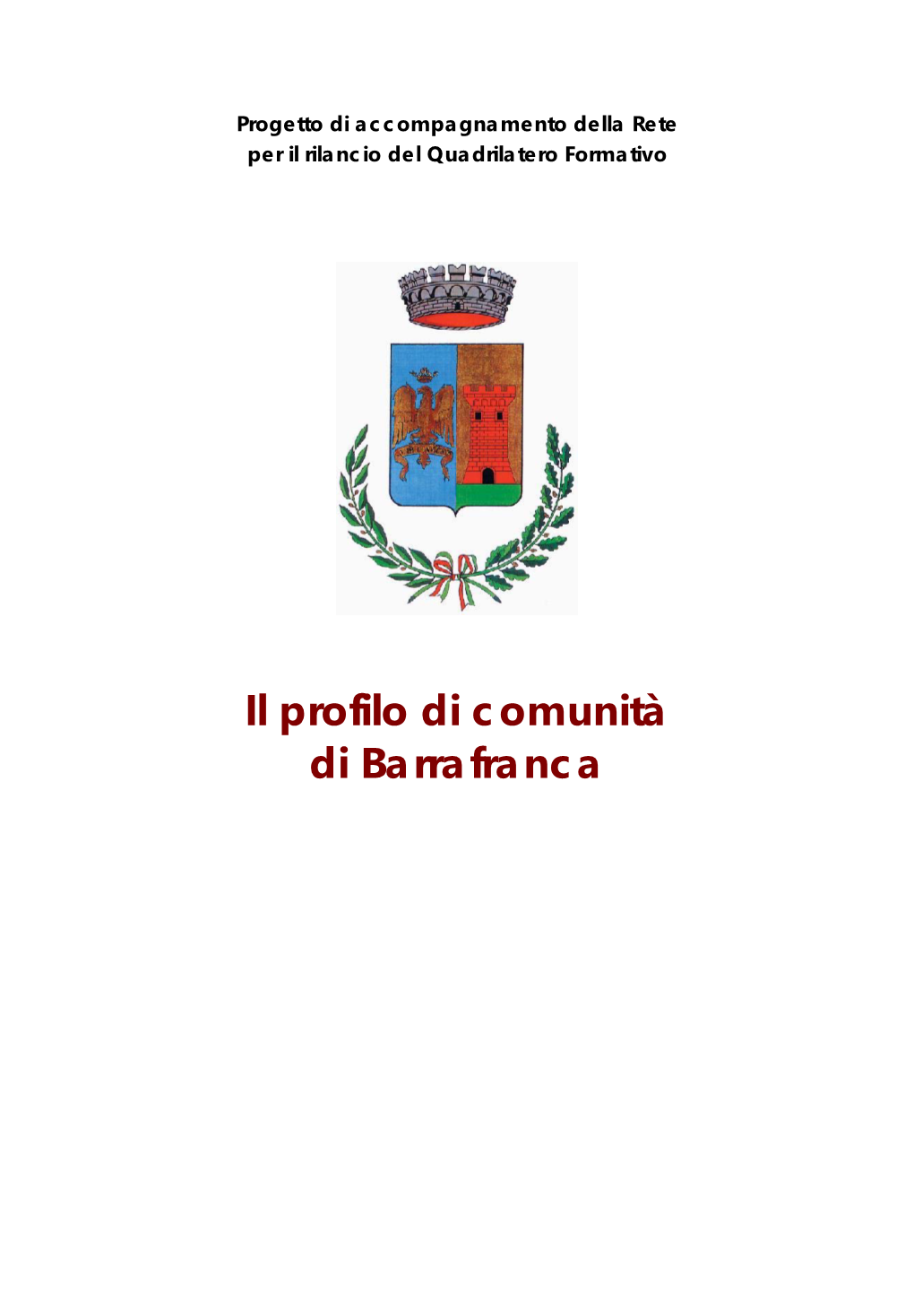 Il Profilo Di Comunità Di Barrafranca