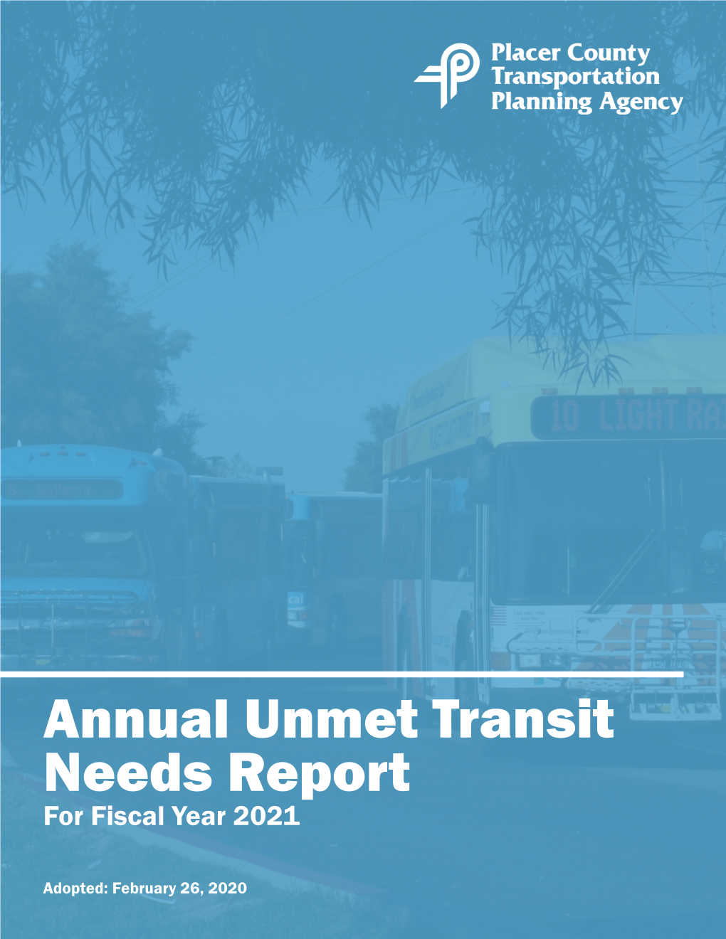 Annual Unmet Transit Needs Report for Fiscal Year 2021