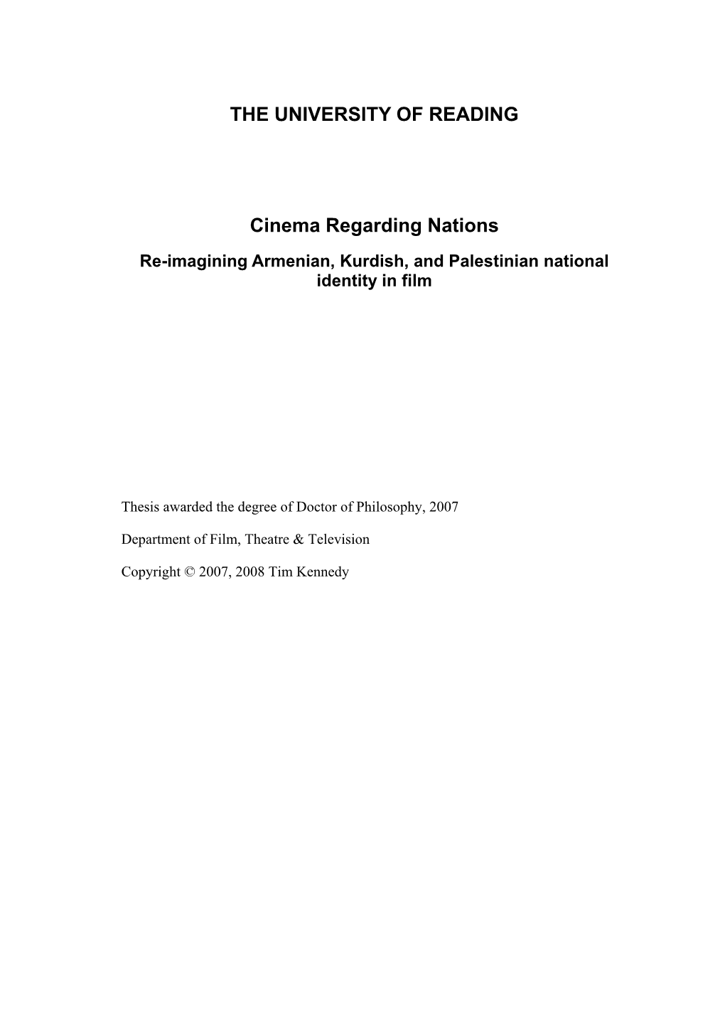 Chapter 1 Cinema, State, and Nation