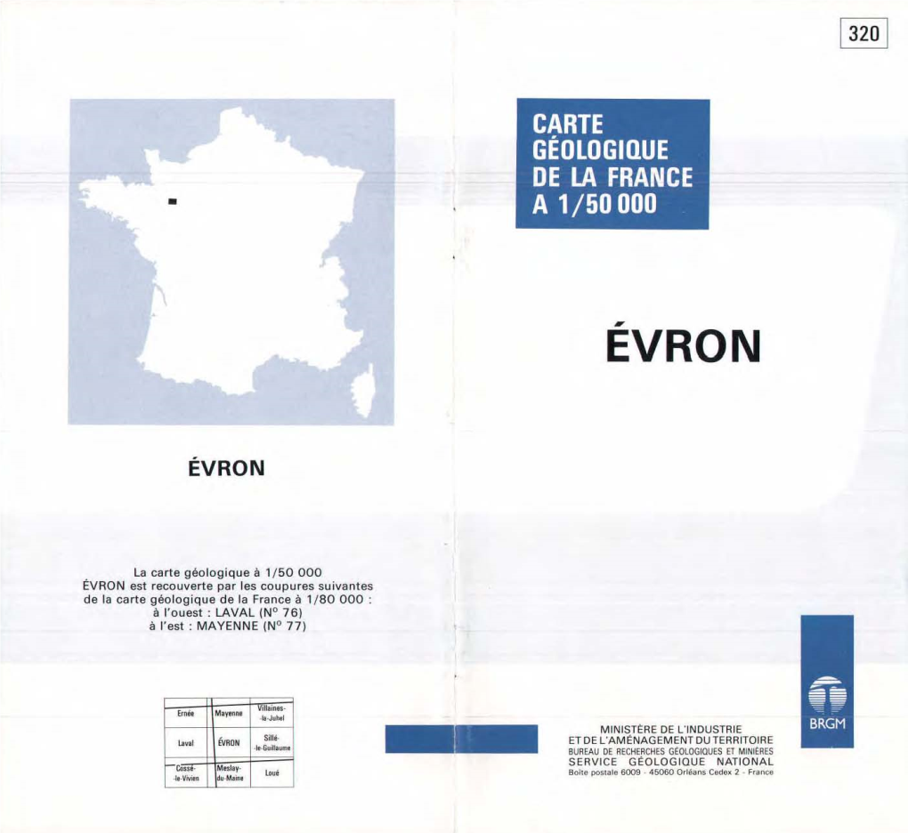 Carte Géologique De La France a 1/50000