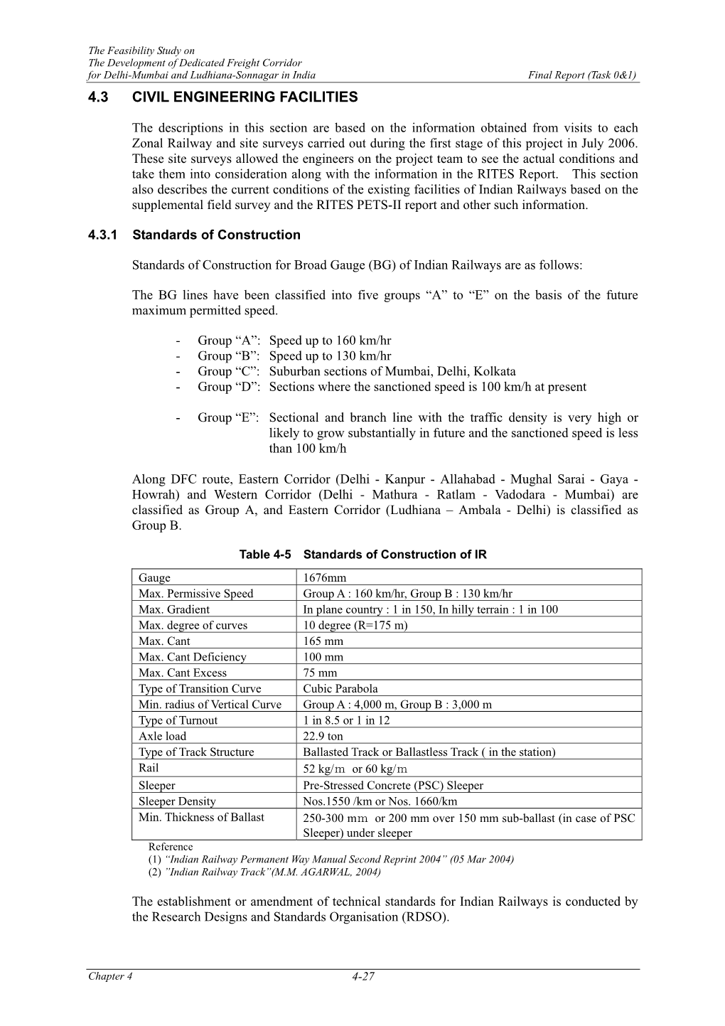 4.3 Civil Engineering Facilities