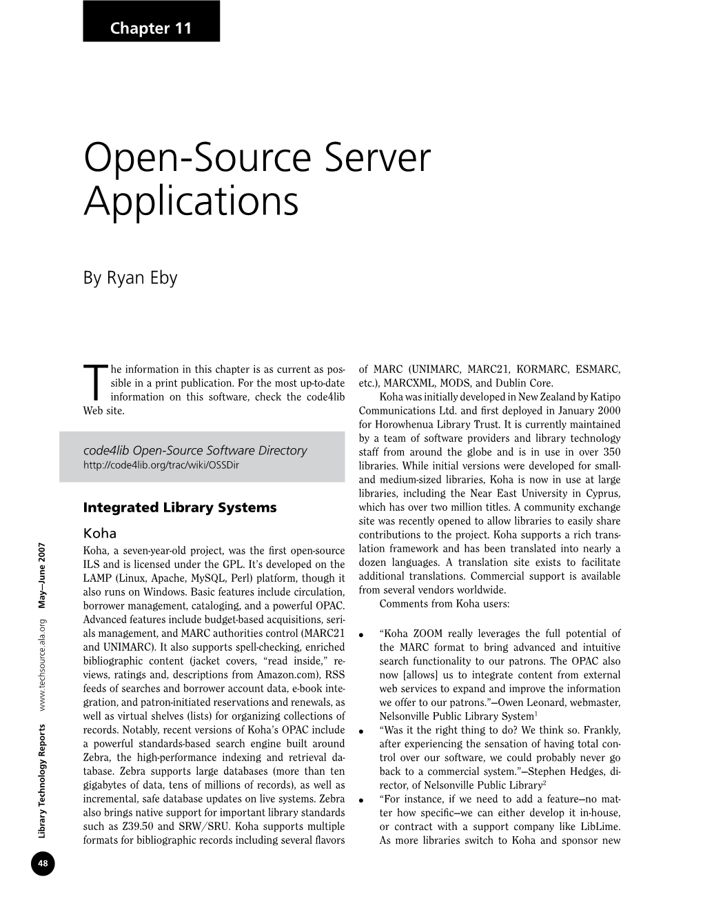 Open-Source Server Applications