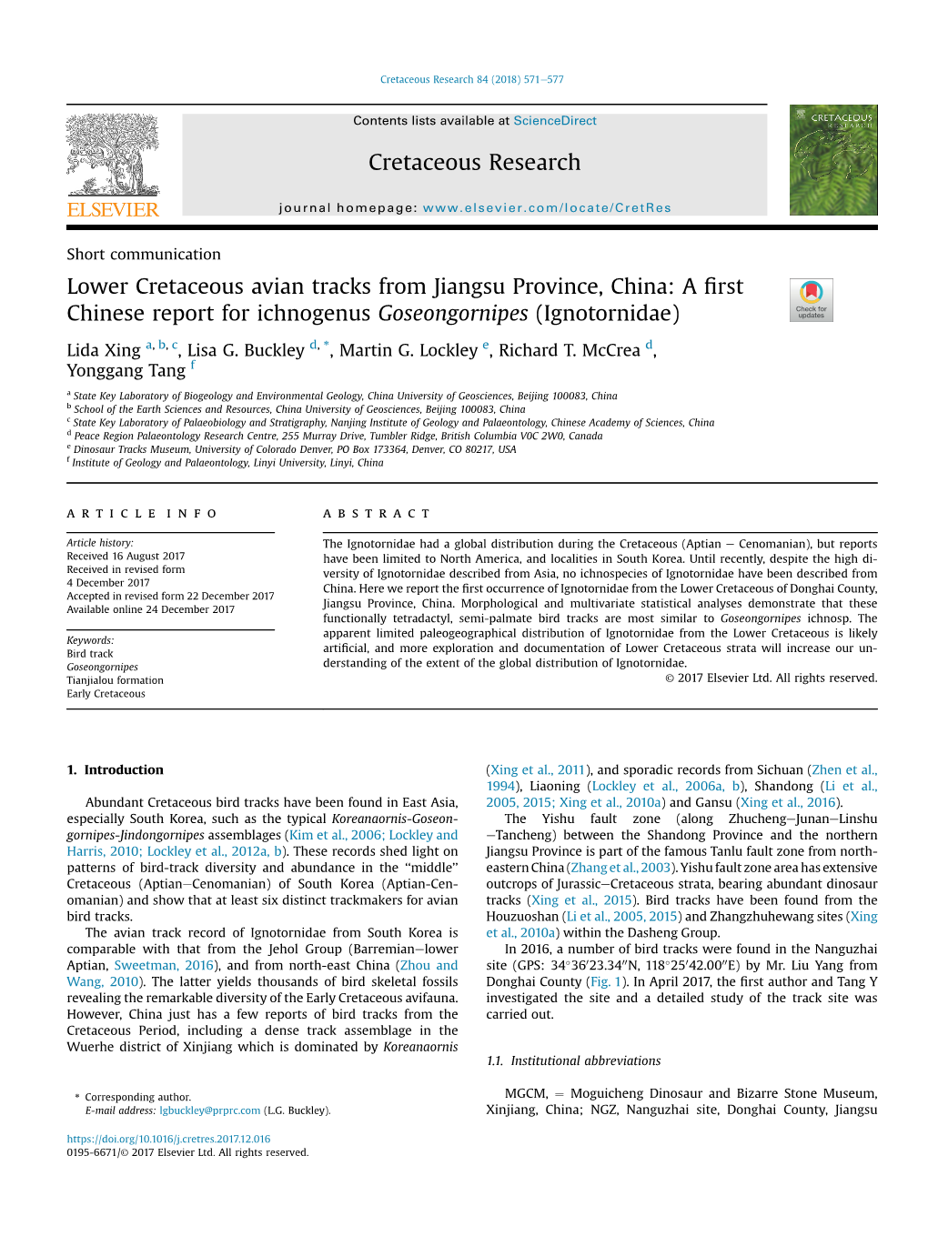 Xing Et Al. 2018 Goseongornipes