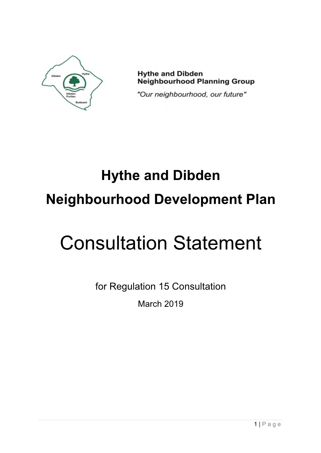 Hythe and Dibden Consultation Statement