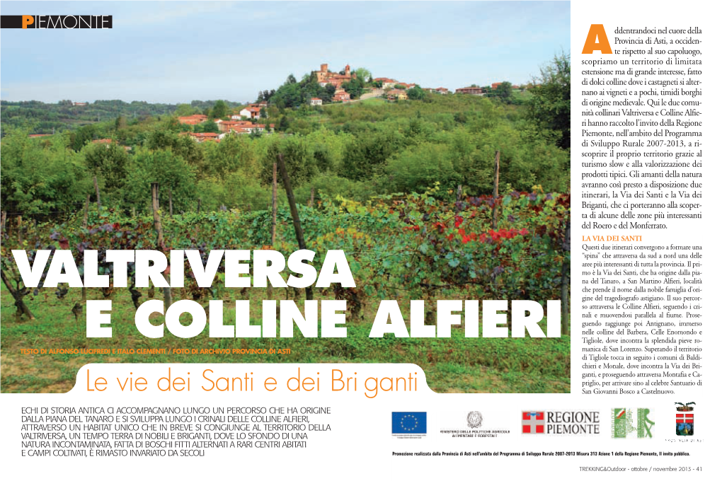 Valtriversa E Colline Alfieri