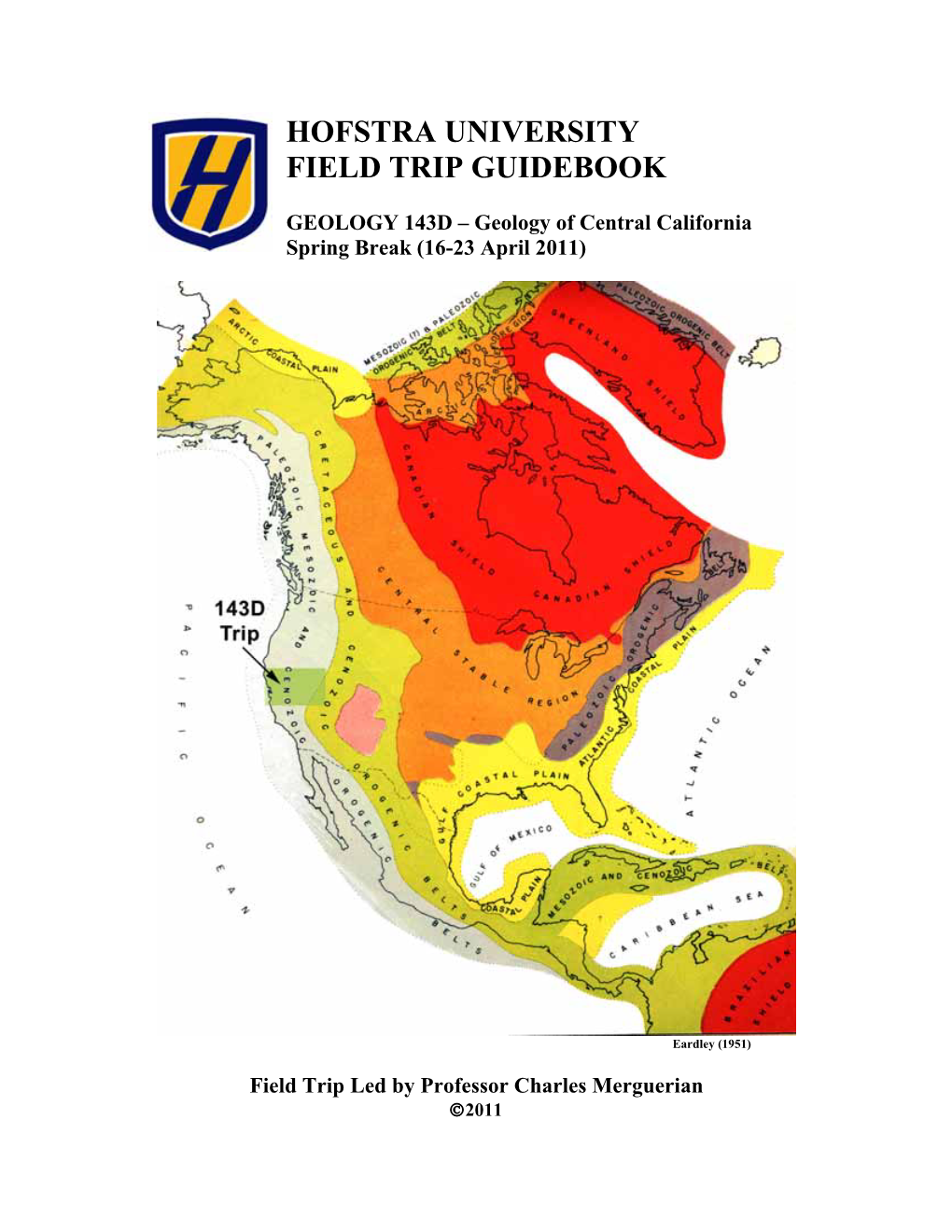Field Guide for Hofstra University Field Course, Geology