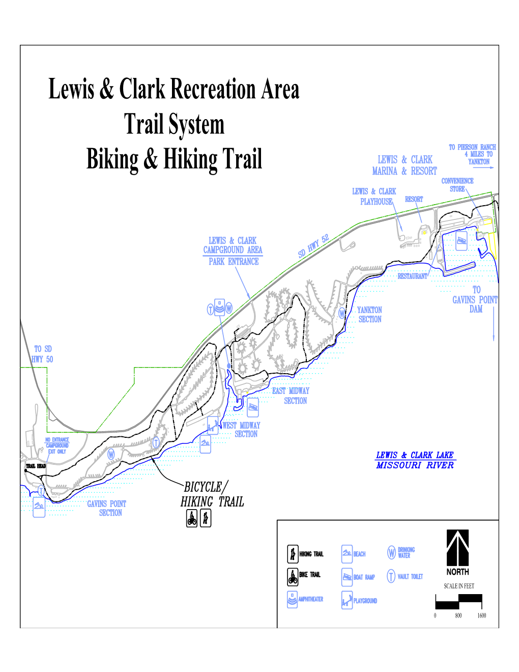 Lewis & Clark Recreation Area Trail System Biking & Hiking Trail