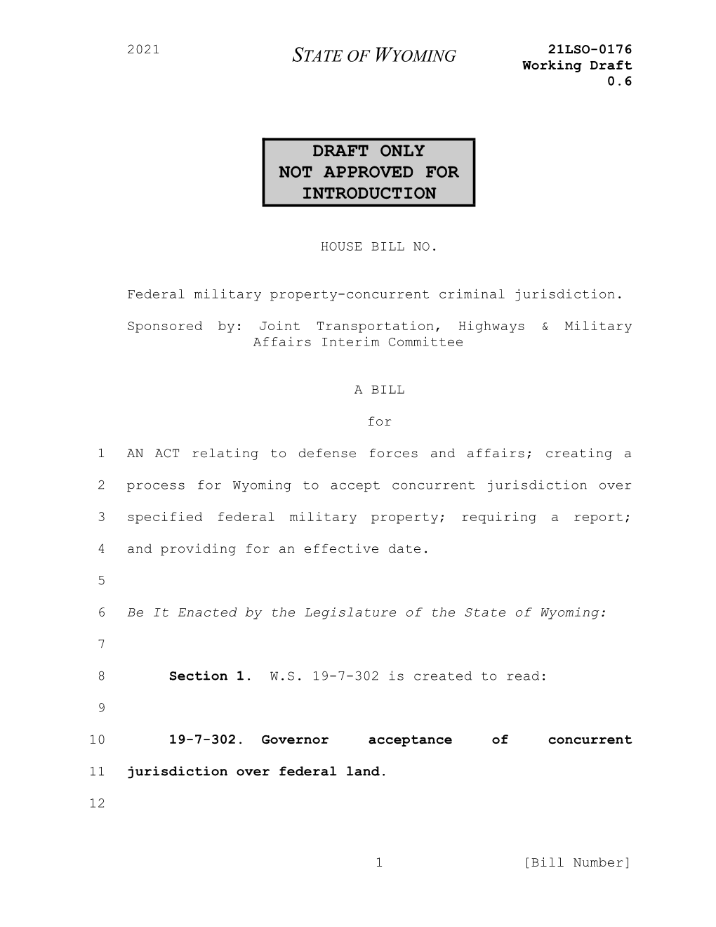 21LSO-0176 V0.6 Federal Military Property-Concurrent Criminal Jurisdiction