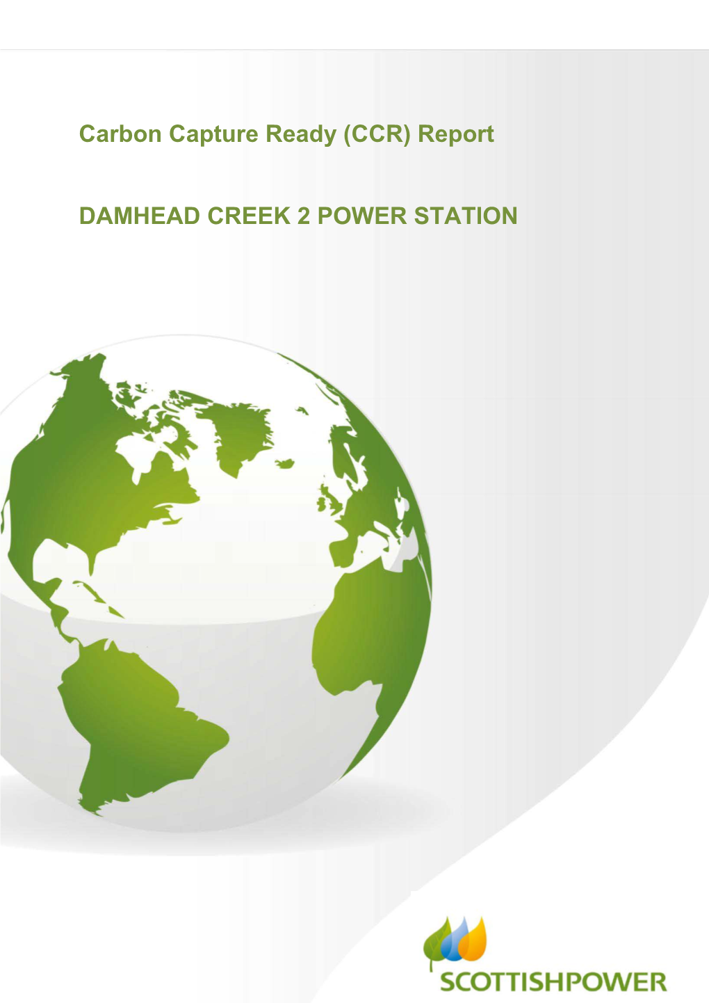Carbon Capture Ready (CCR) Report DAMHEAD CREEK 2 POWER