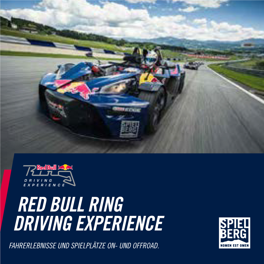 Red Bull Ring Driving Experience Fahrerlebnisse Und Spielplätze On- Und Offroad