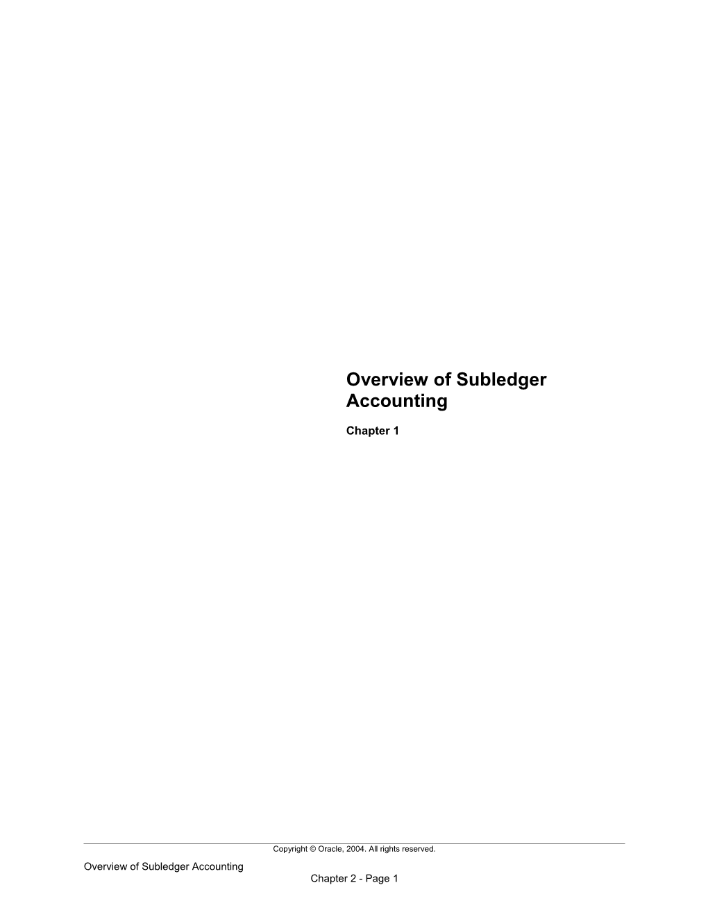 R12 Oracle Subledger Accounting Fundamentals Chapter 1