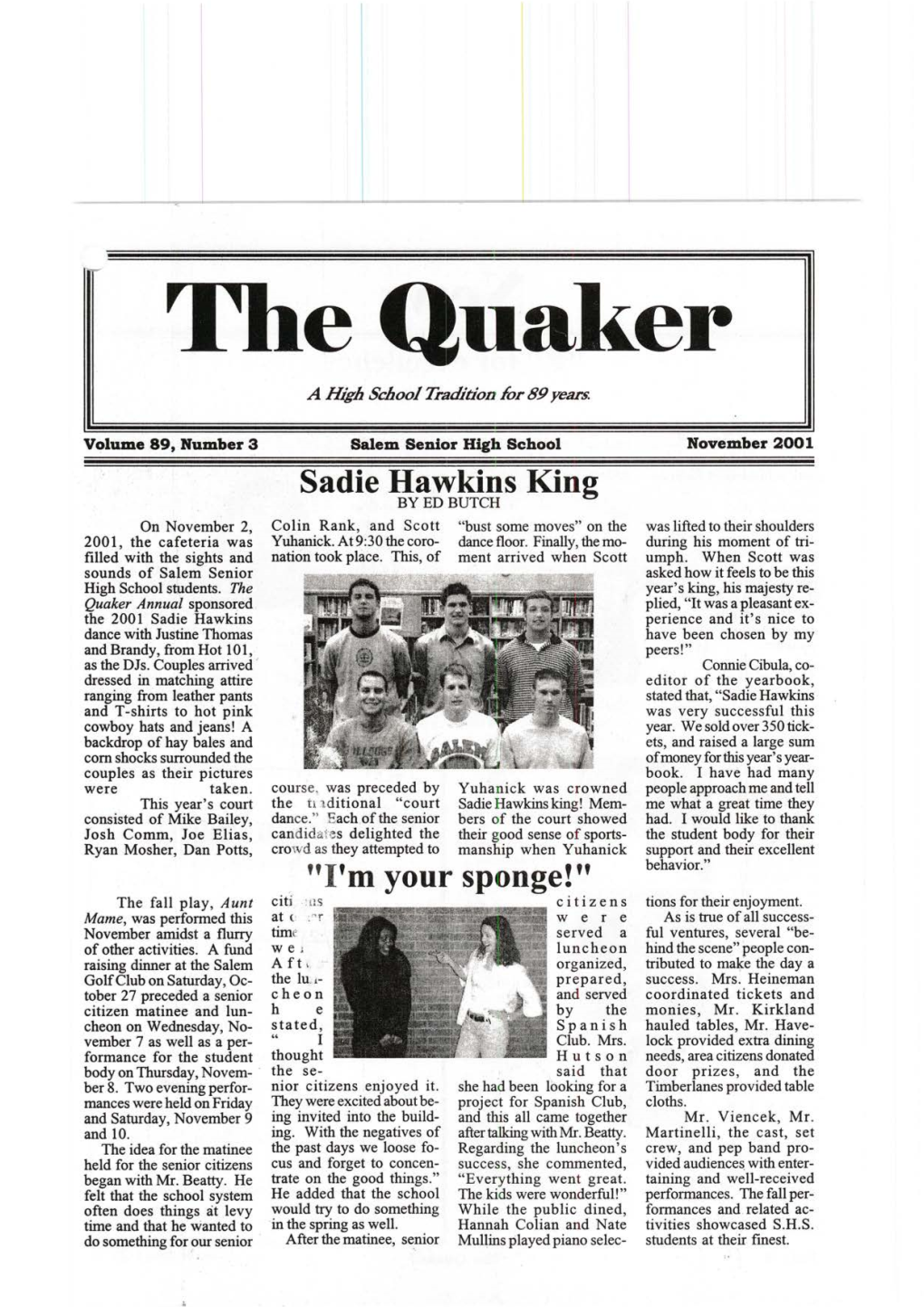 Equaker a High School Tradition for 89 Years