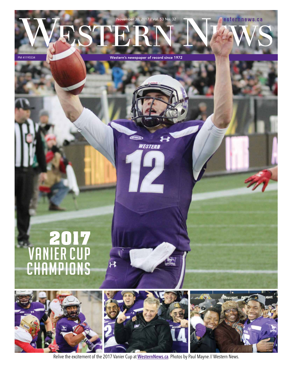 Vanier Cup Champions