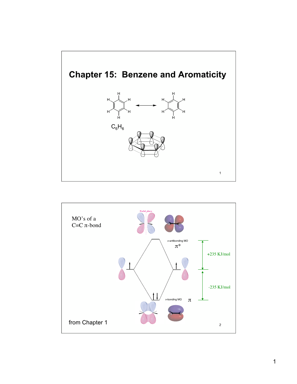 Chapter 15: Benzene and Aromaticity