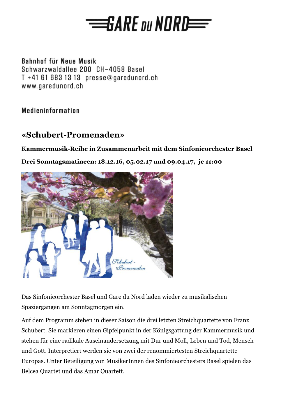 «Schubert-Promenaden»