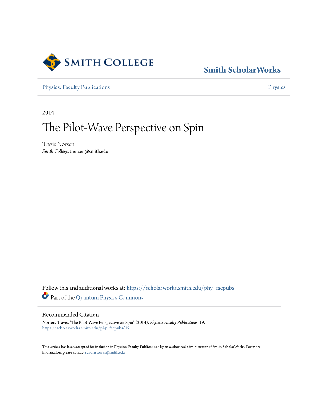 The Pilot-Wave Perspective on Spin
