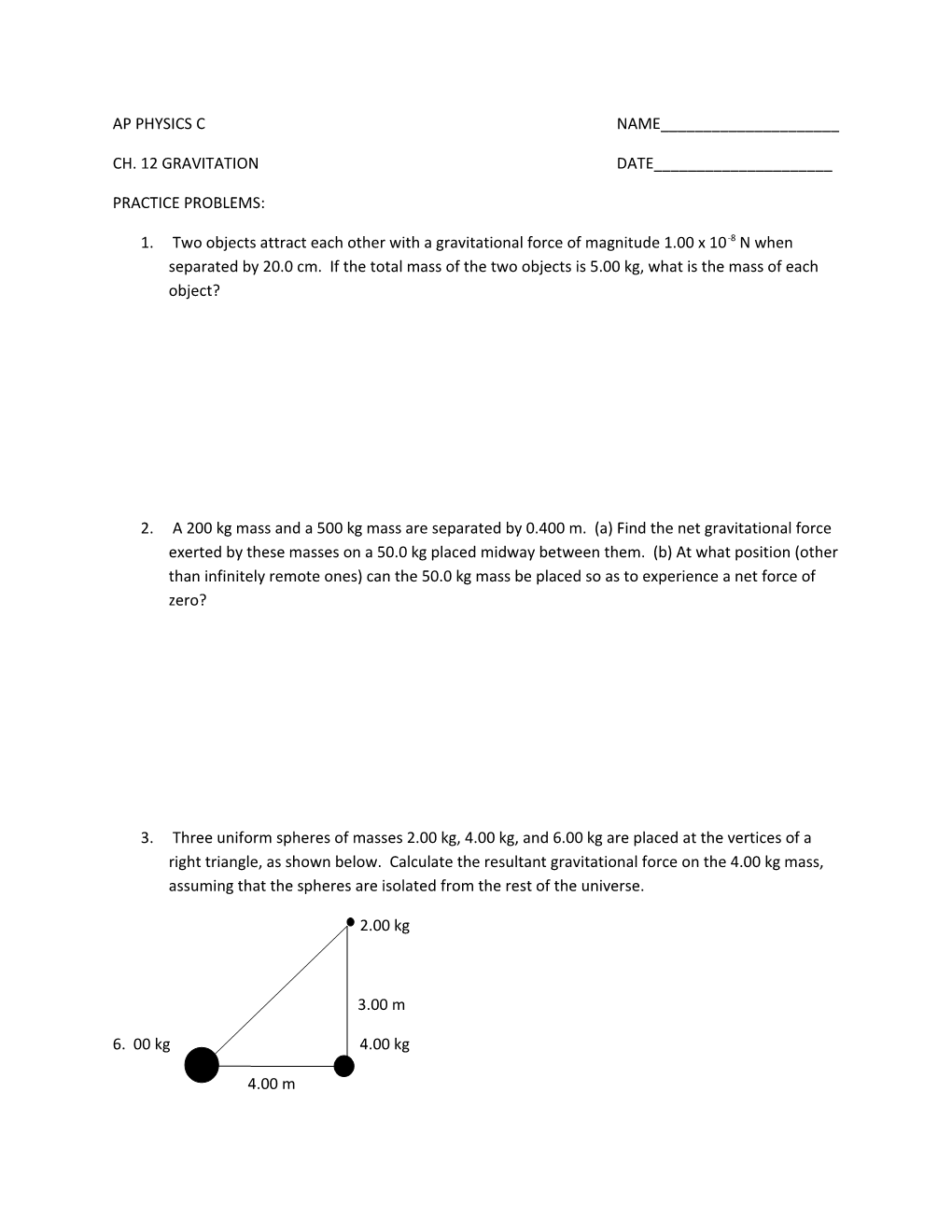 Practice Problems s3