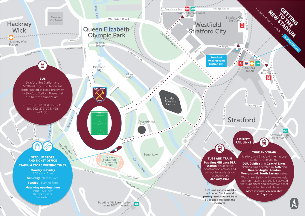 Stratford Station Roundhouse Lane Hitchcock Lane GETTING Way NEW STADIUM