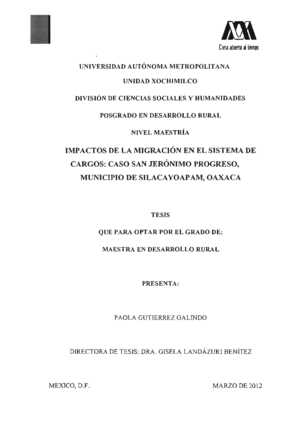 Caso San Jerónimo Progreso, Municipio De Silacayoapam, Oaxaca