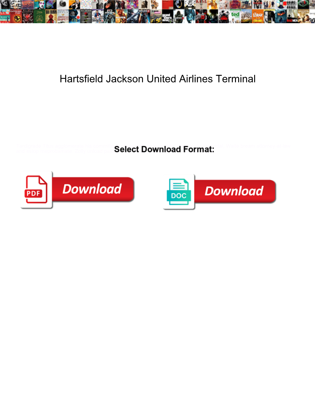 Hartsfield Jackson United Airlines Terminal