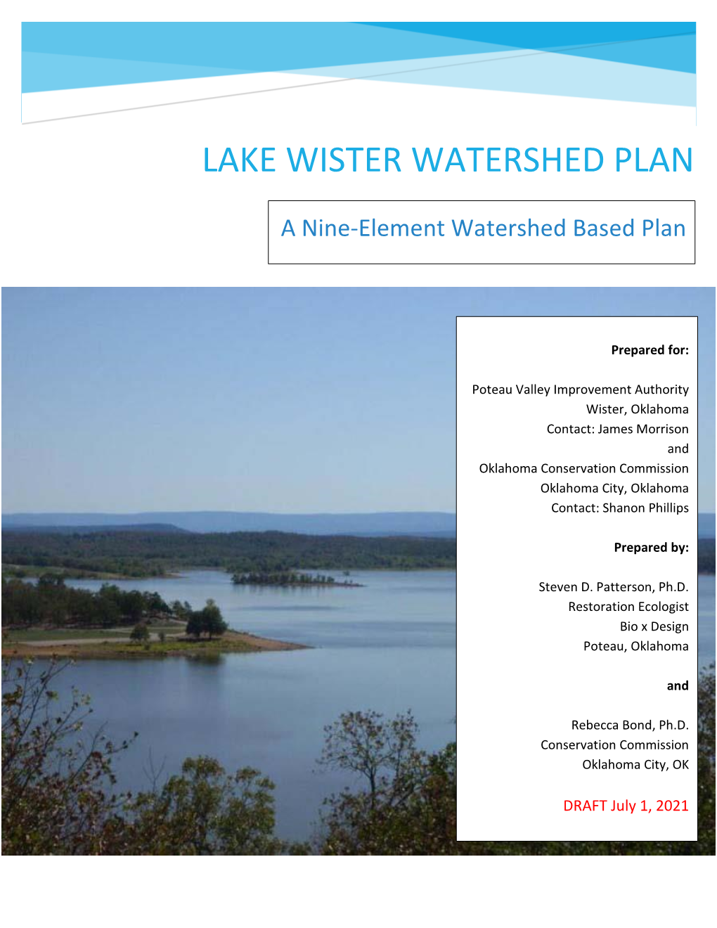 Lake Wister Watershed Plan