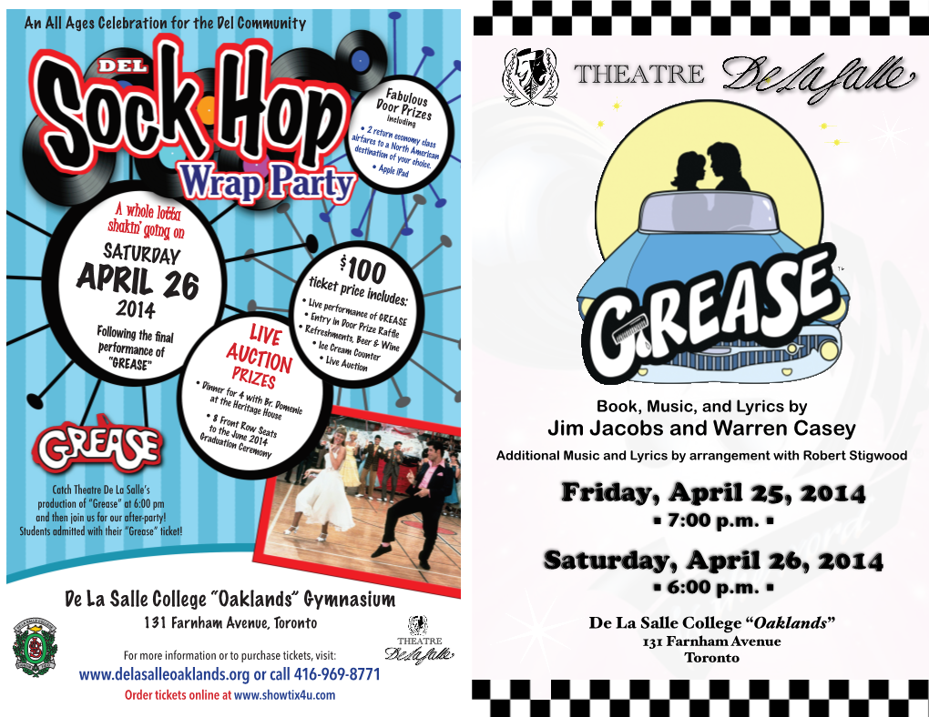 GREASE Theatre Program