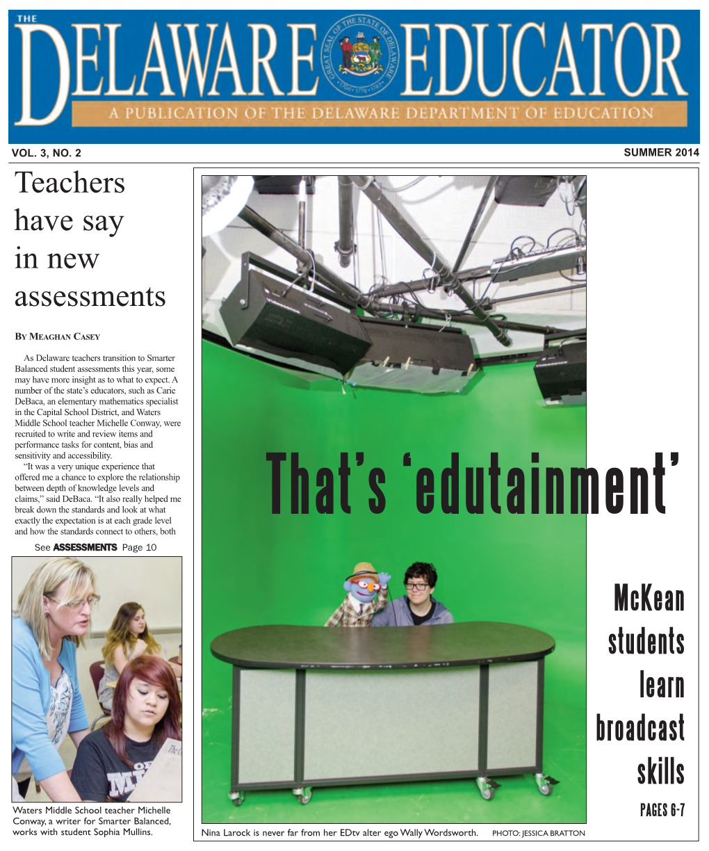 Download the Delaware Educator, Summer 2014 (PDF)