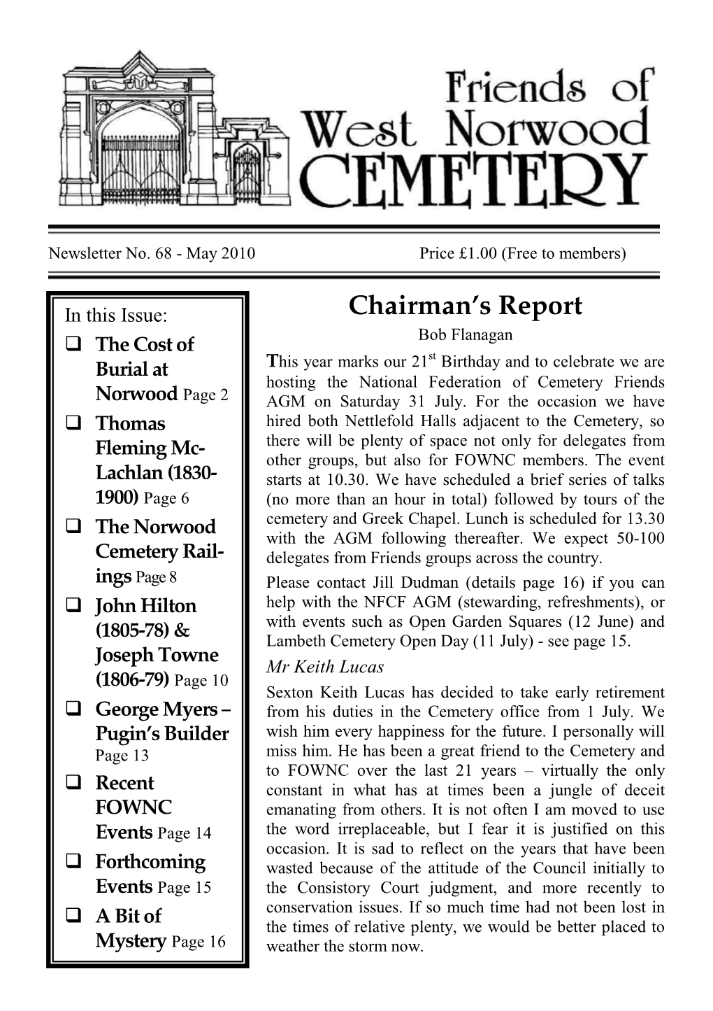 Chairman's Report