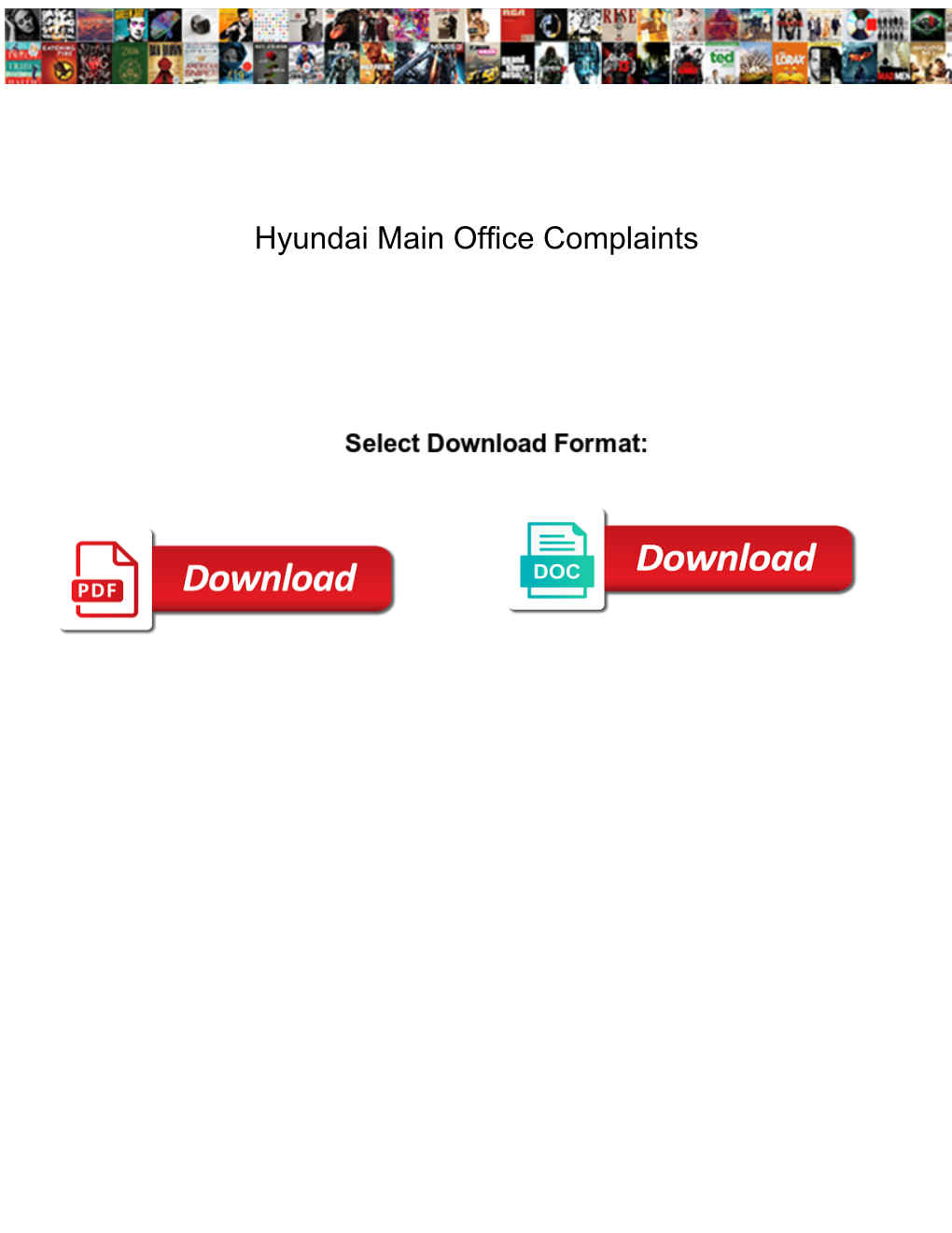 Hyundai Main Office Complaints