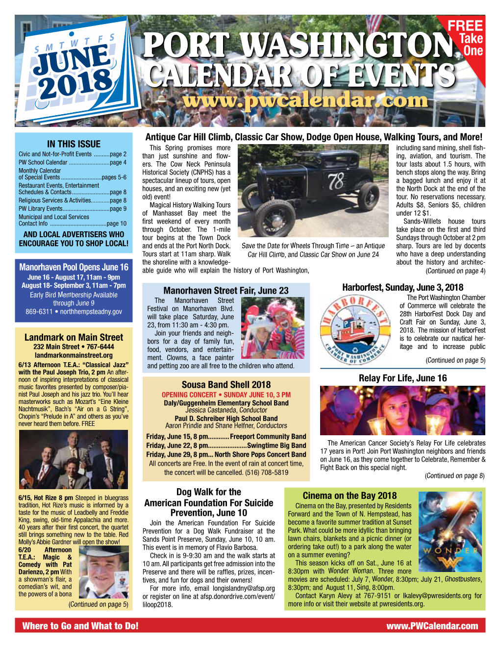 June 2018 Calendarcalendar Ofof Eventsevents