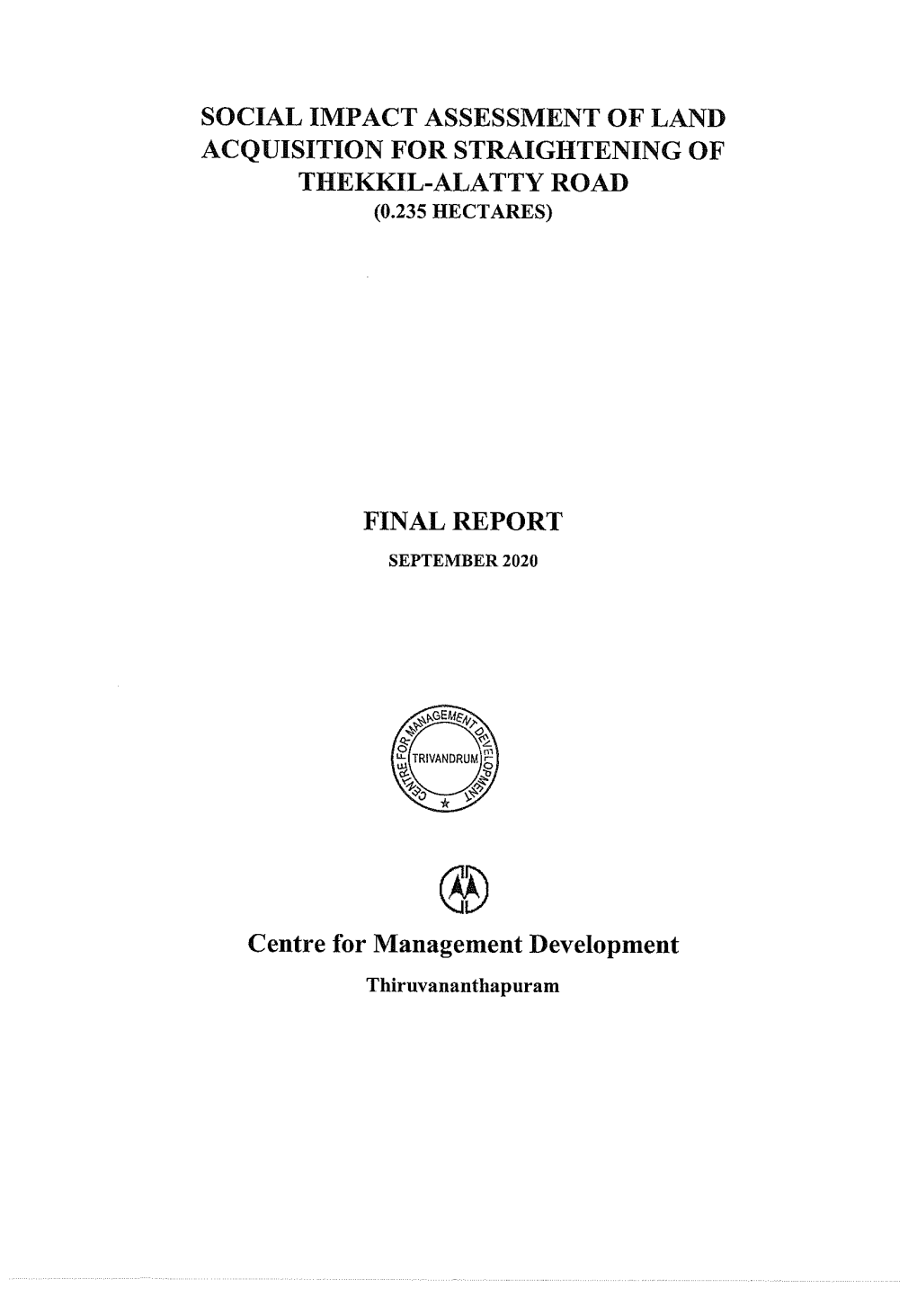 SIA-Final Report-Thekkil-Alatty Road-English