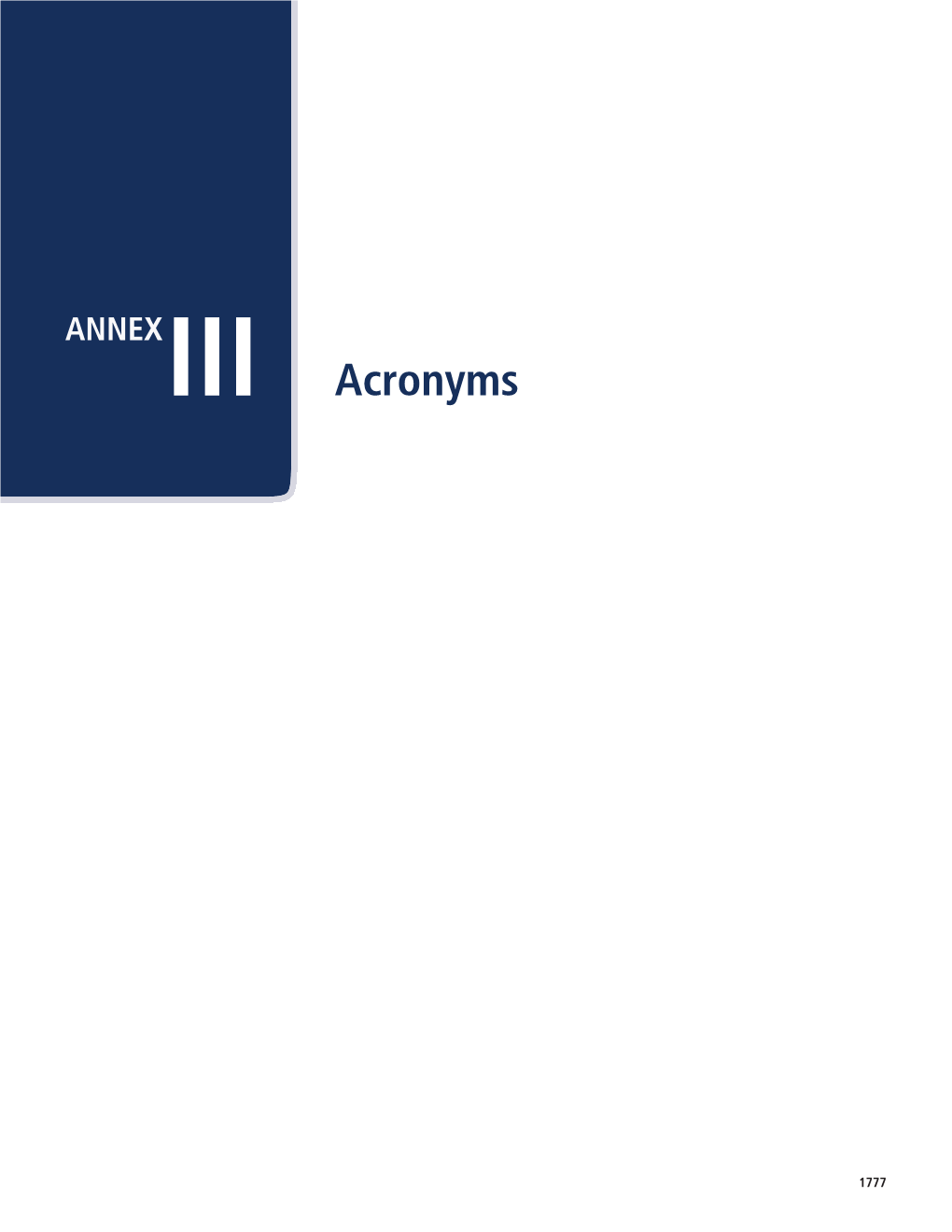 ANNEX III Acronyms