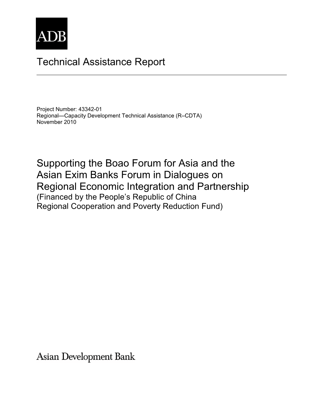 Supporting the Boao Forum for Asia and The