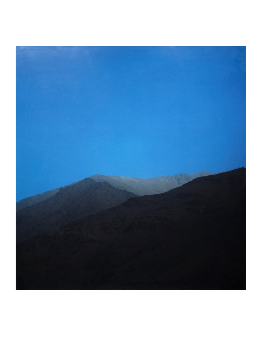 MARINE HUGONNIER (B.1969) Mountain with No Name 3 (Still from Ariana) Lambda Print 50 X 46 3/4 In