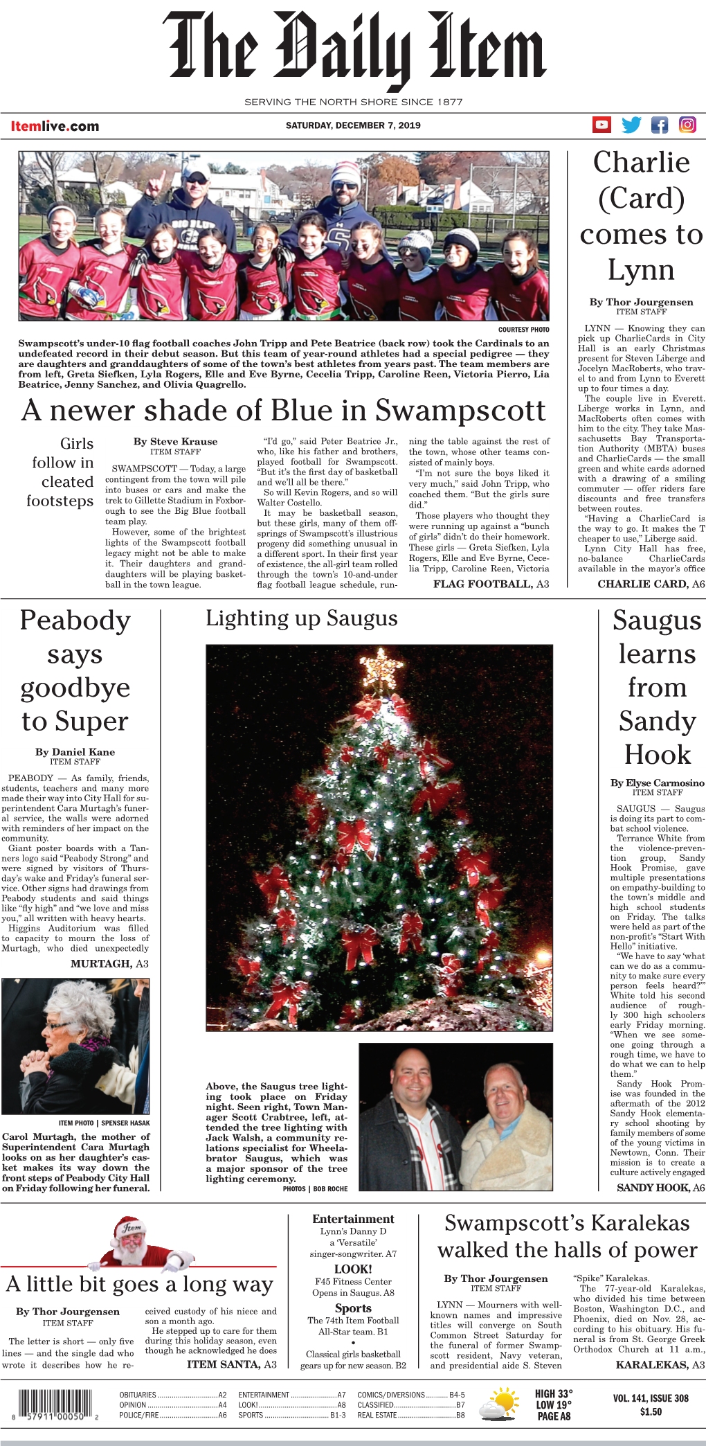 A Newer Shade of Blue in Swampscott Macroberts Often Comes with Him to the City