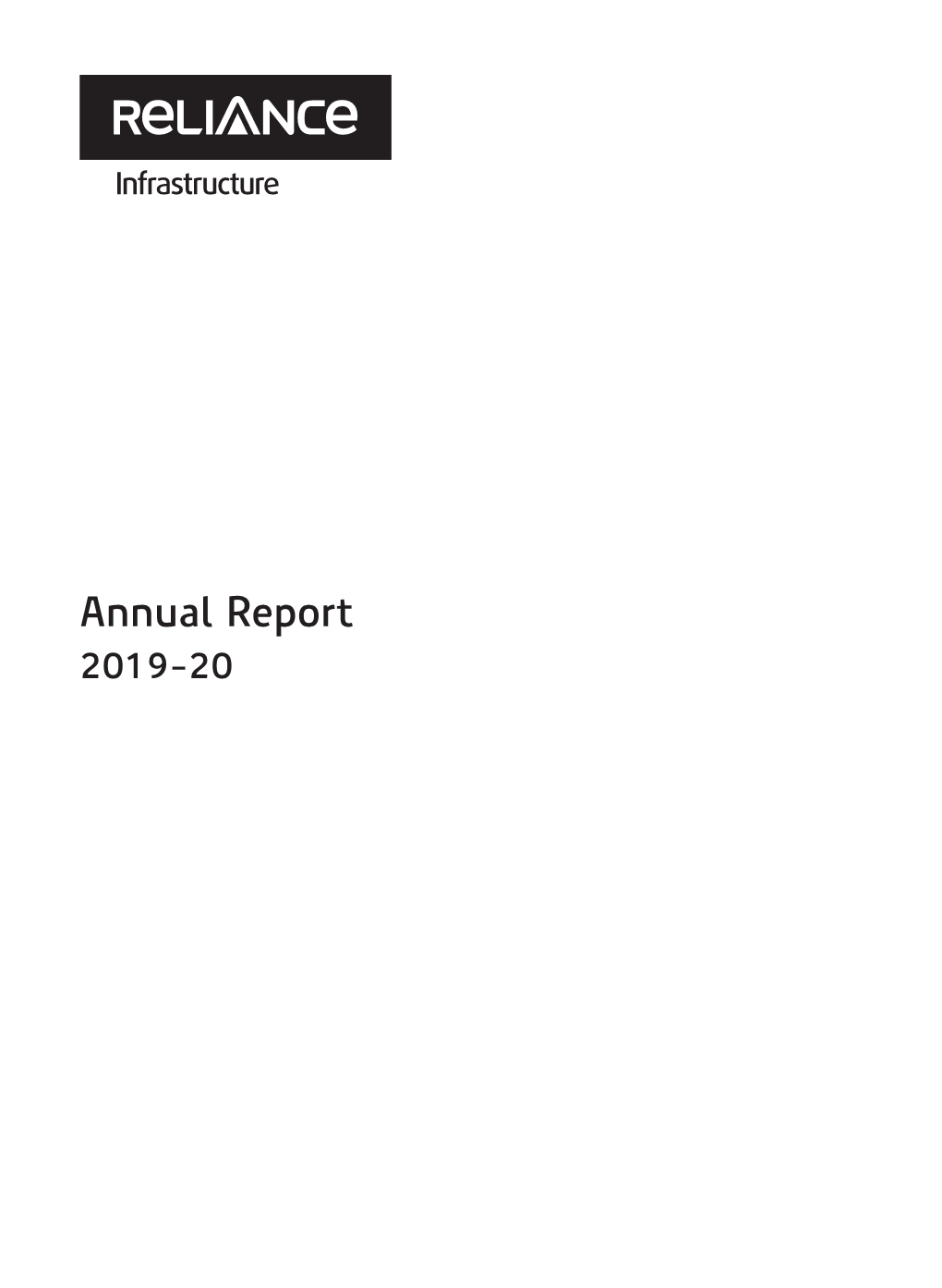Annual Report 2019-20 Padma Vibhushan Shri Dhirubhai H
