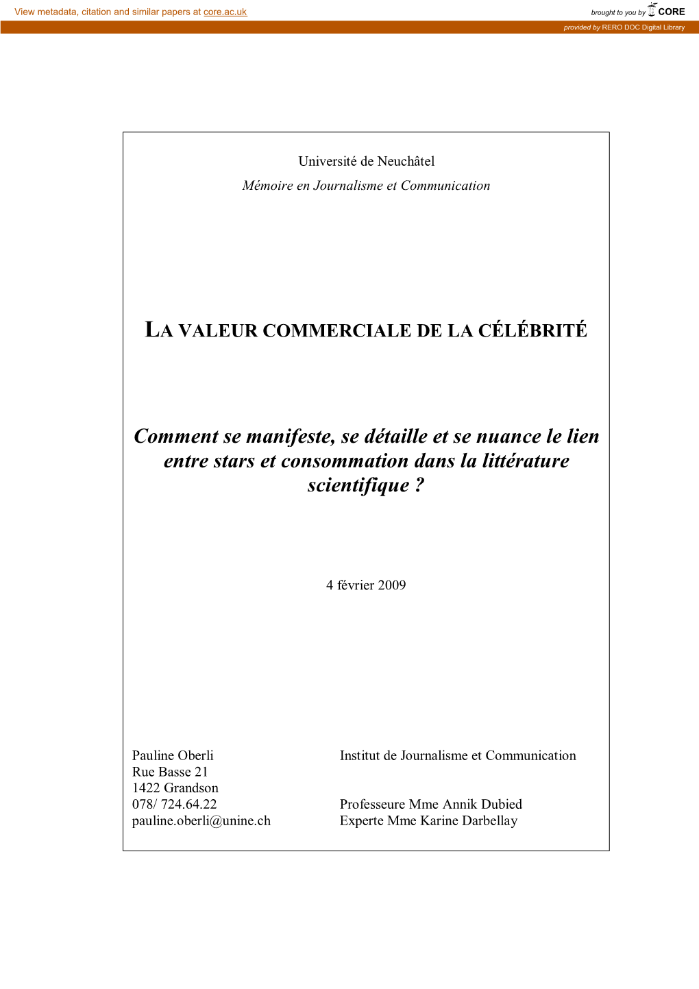 Comment Se Manifeste, Se Détaille Et Se Nuance Le Lien Entre Stars Et Consommation Dans La Littérature Scientifique ?