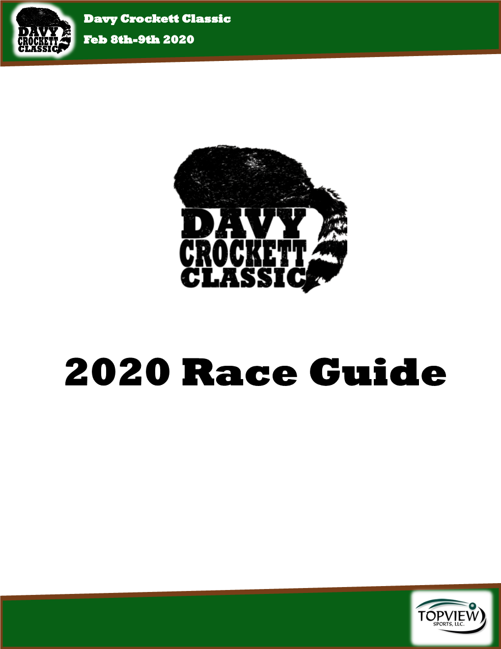 2020 Davy Crockett Classic Race Guide