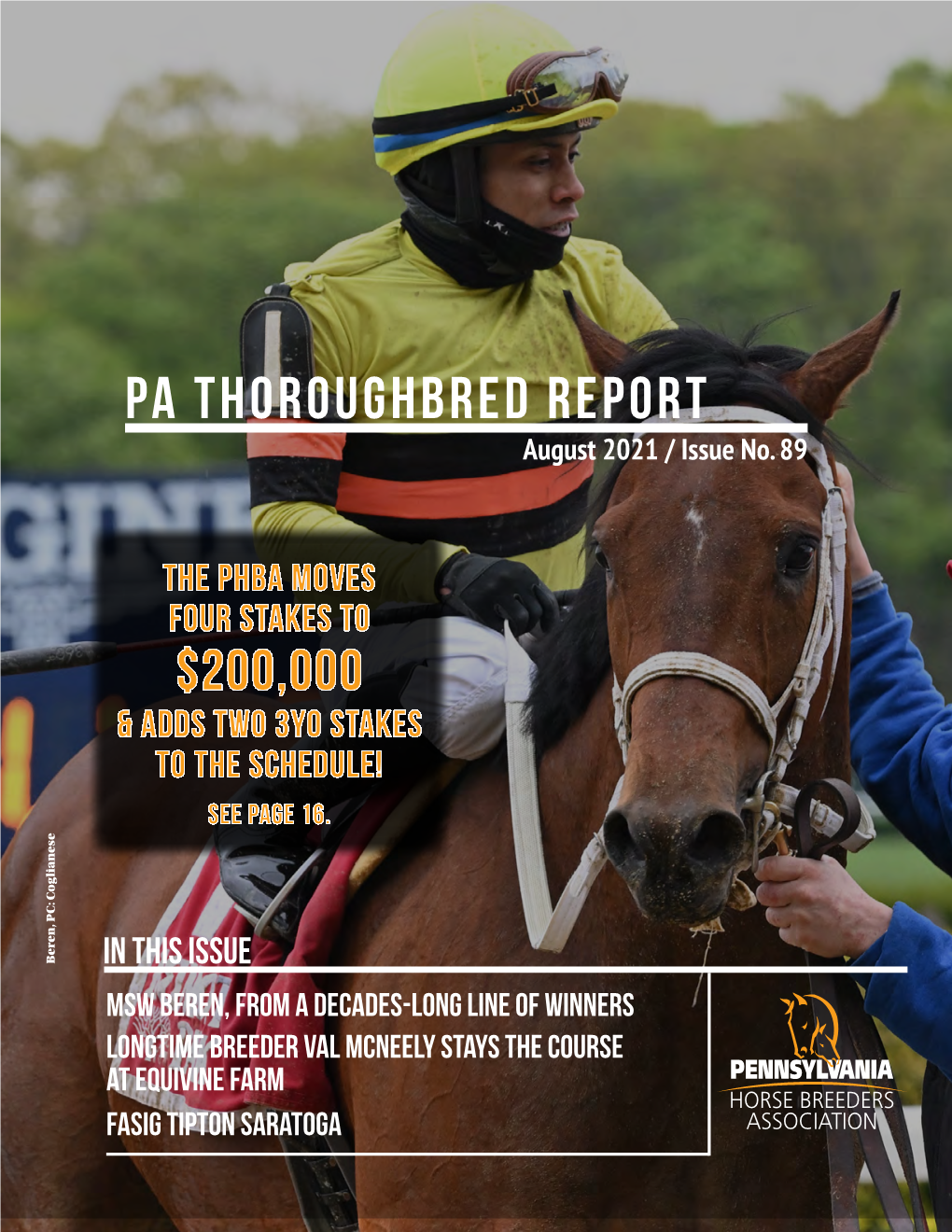 PA THOROUGHBRED REPORT August 2021 / Issue No