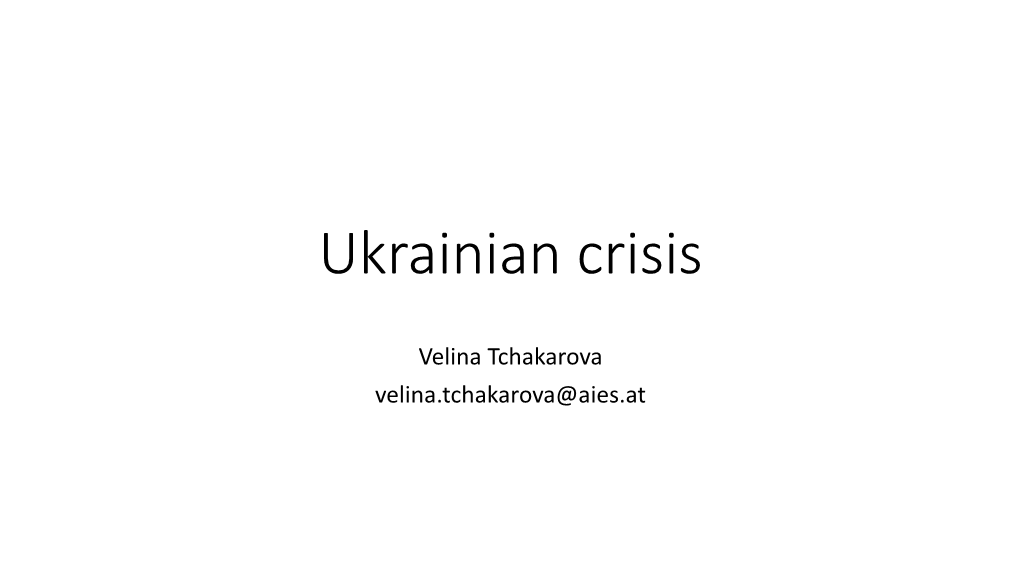 Ukrainian Crisis