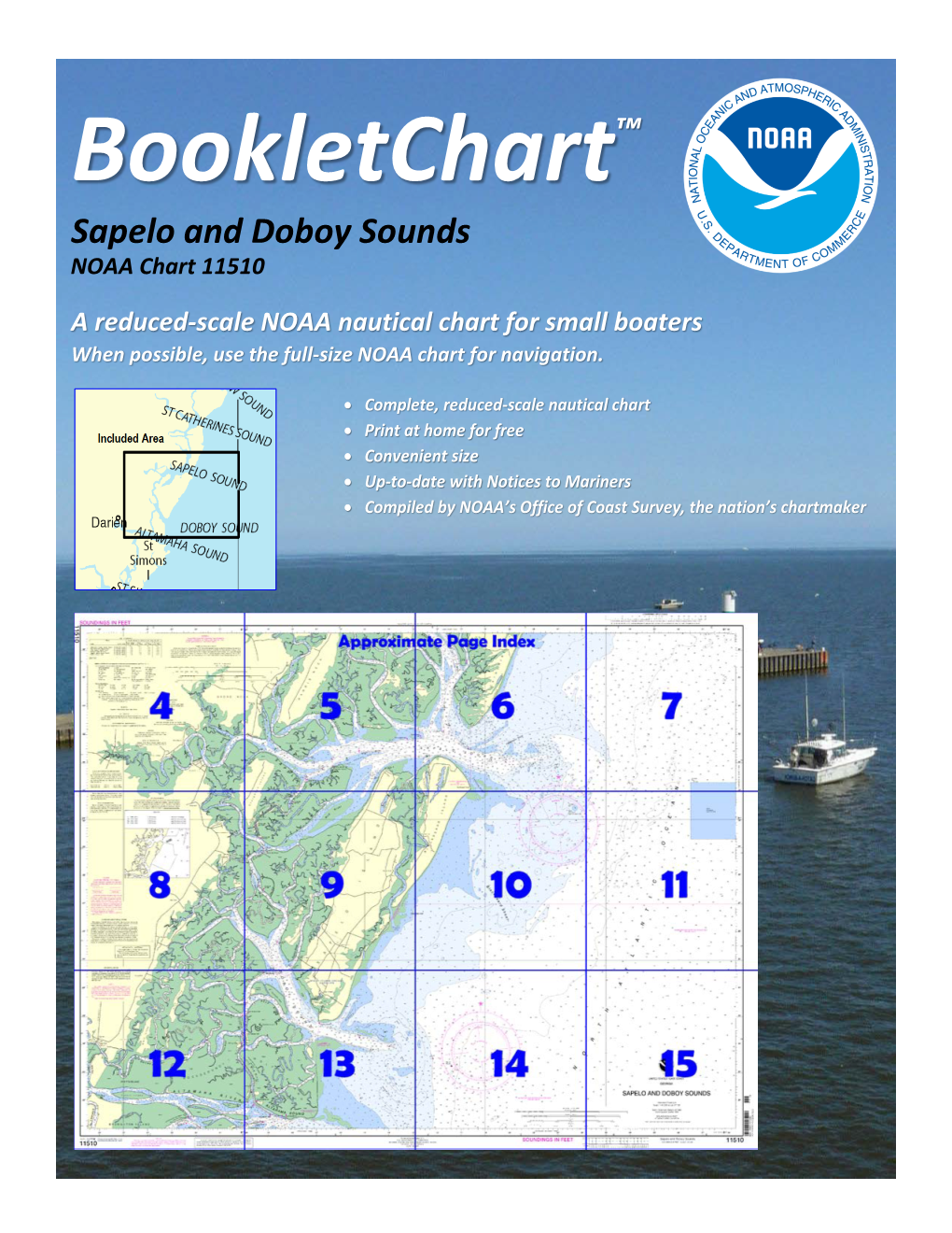 Bookletchart™ Sapelo and Doboy Sounds NOAA Chart 11510