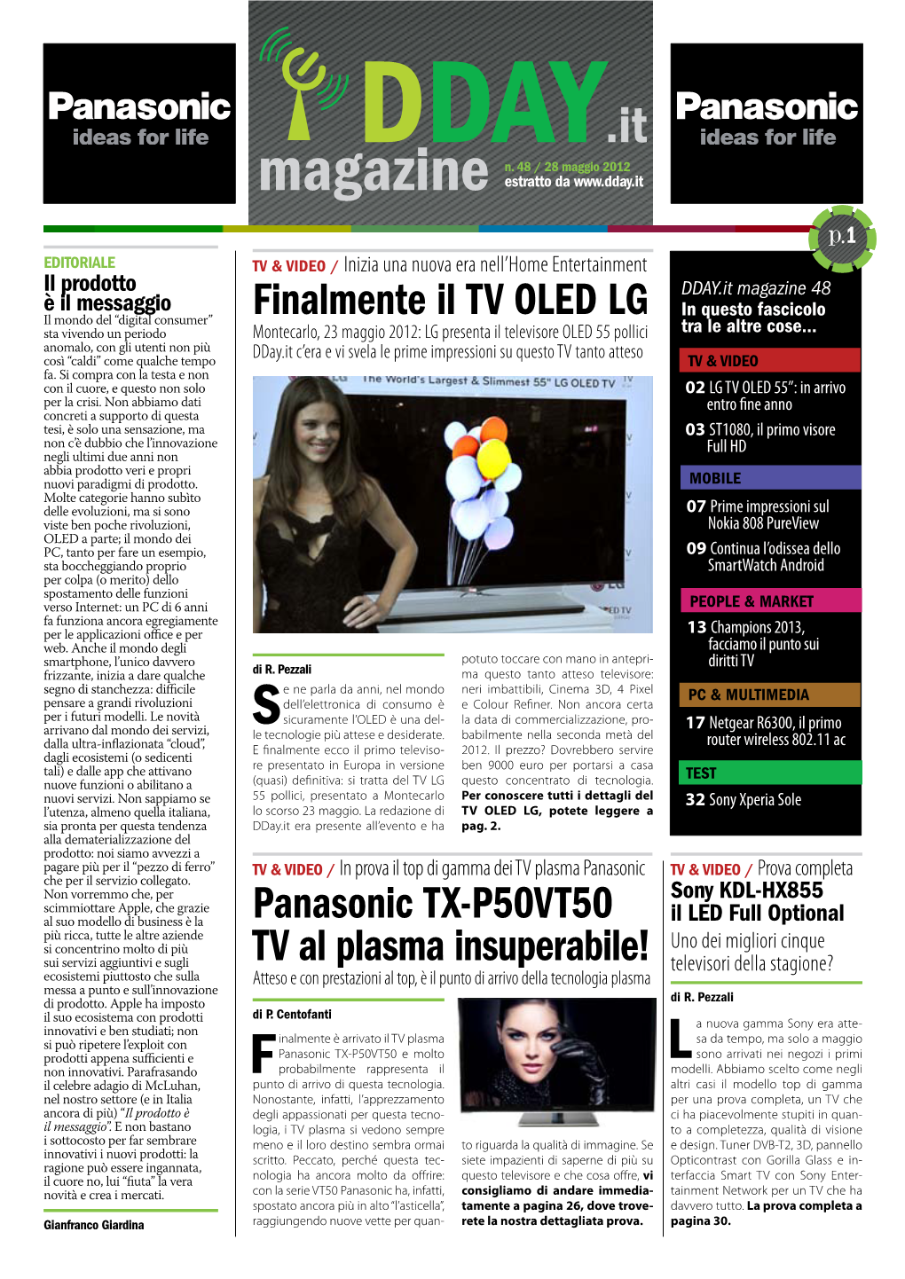 Finalmente Il TV OLED LG Panasonic TX-P50VT50 TV Al Plasma Insuperabile!