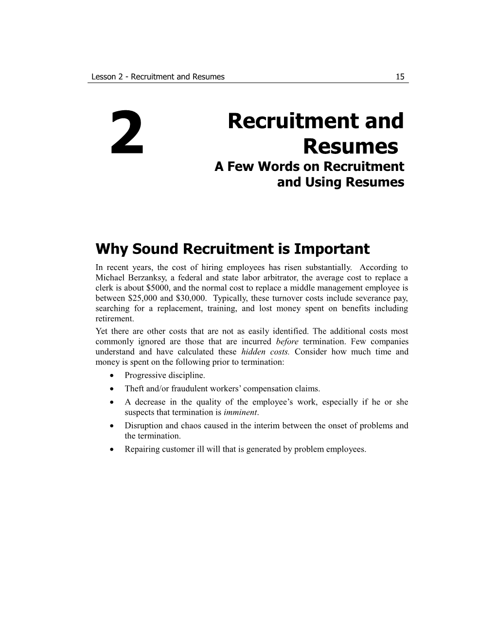 Why Sound Recruitment Is Important
